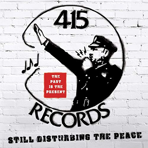CD cover with black and white illustration of a figure and musical notes.