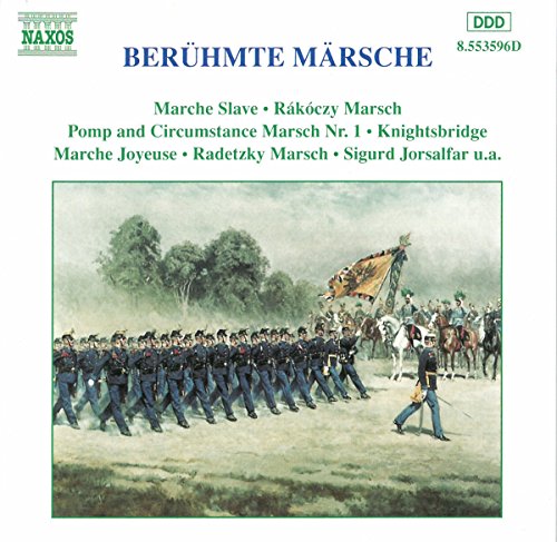 CD cover: soldiers marching with a flag, painting style.