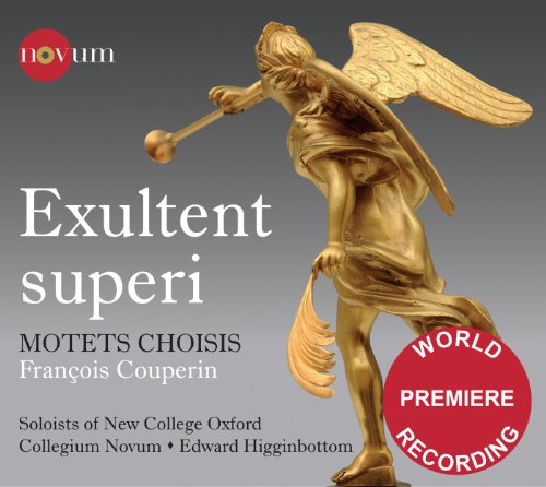 CD cover: golden angel statue with text "Exultent superi" and "Couperin.