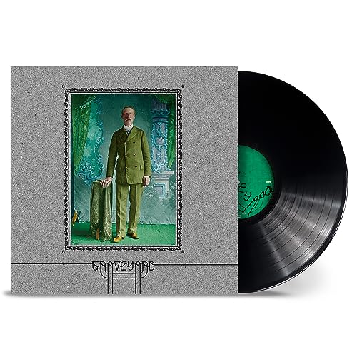 Vinyl record with album cover featuring a man in a green suit.