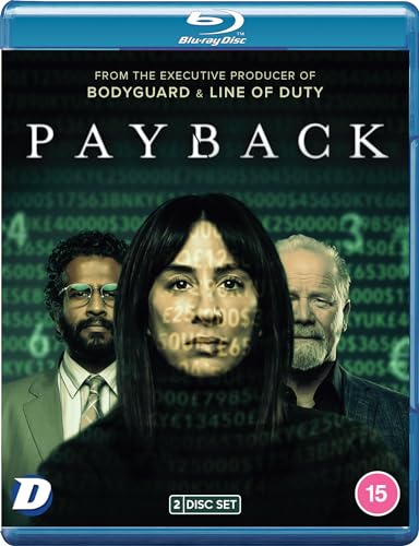 Payback" Blu-ray cover featuring three actors overlaid with digital code.