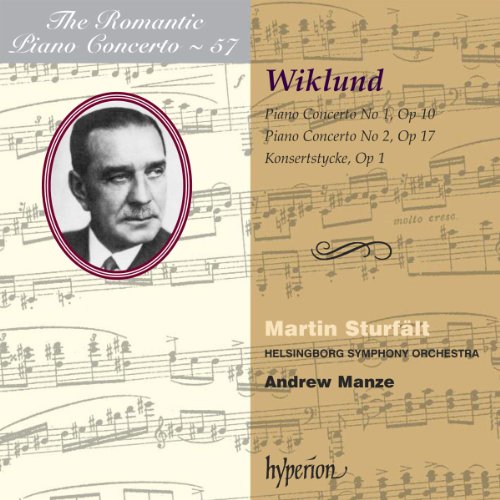 CD cover with a black-and-white portrait and sheet music background.