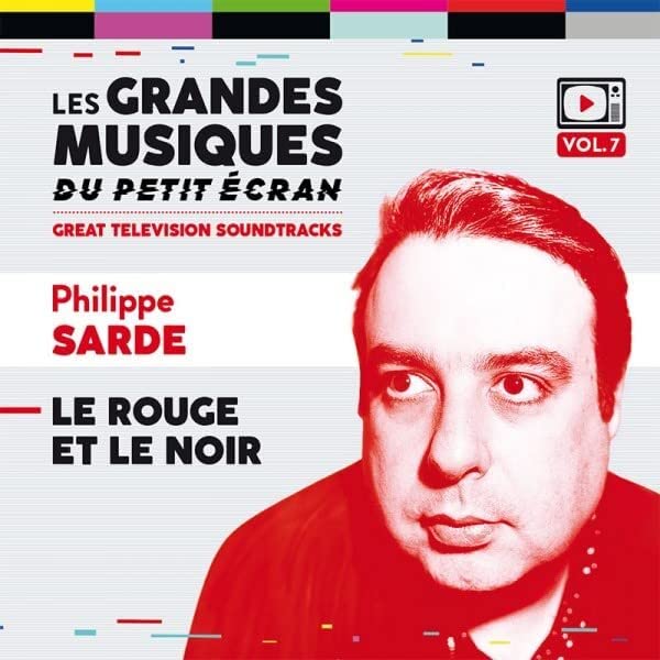 CD cover for "Le Rouge Et Le Noir" by Philippe Sarde, featuring a portrait.