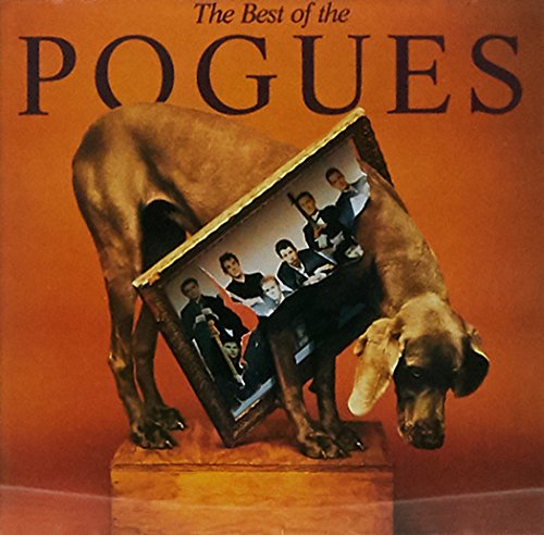 The album cover features a dog holding a picture of the band.