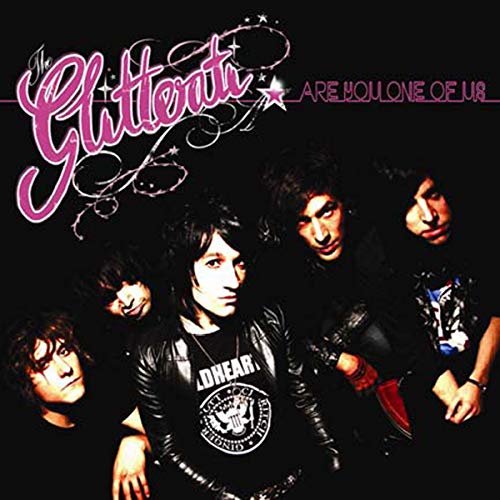 CD album cover with band members, pink title, and parental advisory logo.