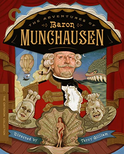 The Adventures of Baron Munchausen" Blu-ray cover featuring John Neville.