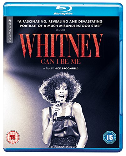 Blu-ray cover featuring Whitney Houston performing with a microphone.