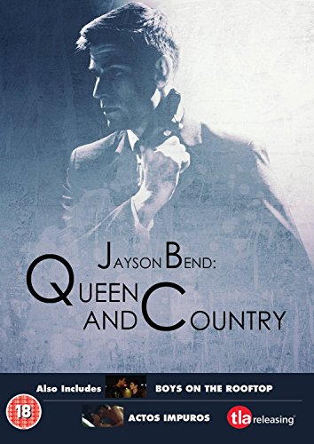 DVD cover for "Jayson Bend: Queen and Country" featuring a man holding a gun.