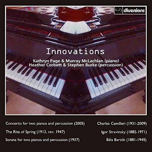 "CD cover featuring a mirrored image of a grand piano's keyboard and interior."