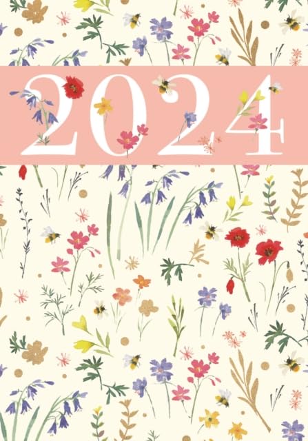 CAROUSEL CALENDARS Fashion Diary Ditsy Floral A6 Diary 2024