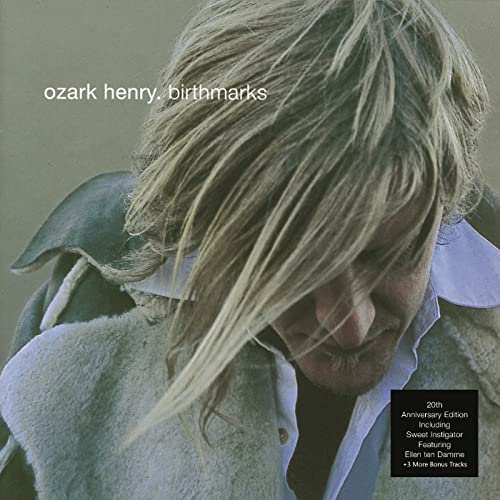 CD cover for Ozark Henry’s “Birthmarks” featuring a portrait of a man.