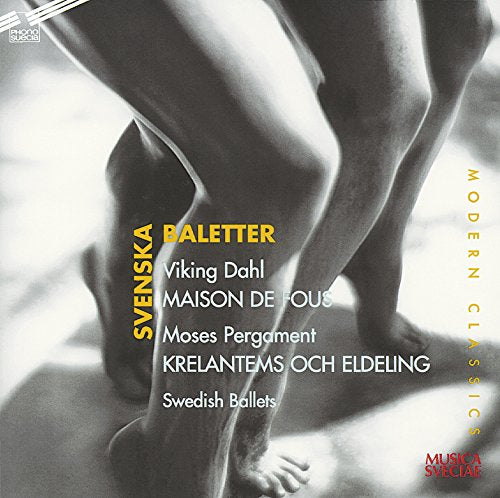 Ballet dancer's legs in a pose, with text on a black-and-white album cover.
