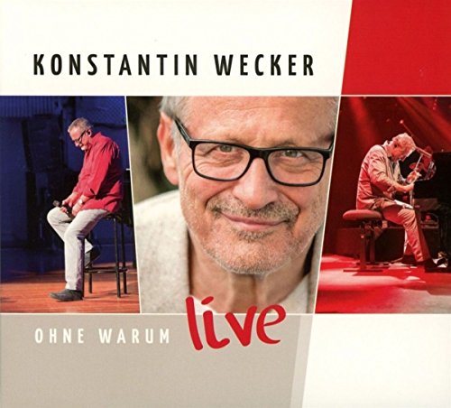 Konstantin Wecker album cover featuring three images of the artist.