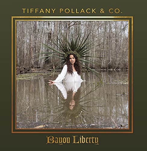 CD cover: woman in water amidst trees, titled "Bayou Liberty".