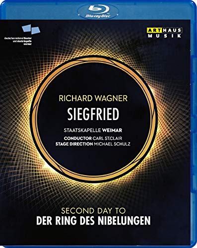 Blue-ray case with a black cover featuring a gold circle and white text.