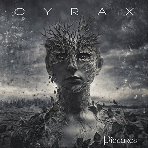 CD cover: face merging with branches against a stormy sky.
