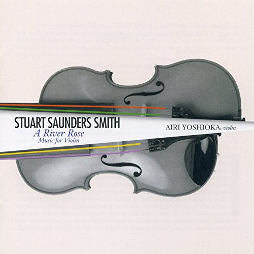 "Album cover featuring a violin with the title 'A River Rose' and artist names."