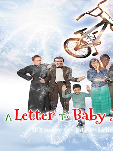 DVD cover for "Letter To Baby Jesus" featuring a group and a bicycle.