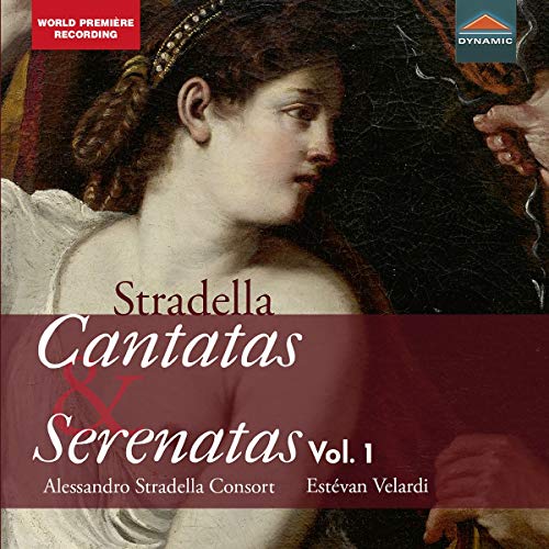CD cover for Alessandro Stradella’s “Cantatas & Serenatas Vol. 1” featuring Renaissance art.