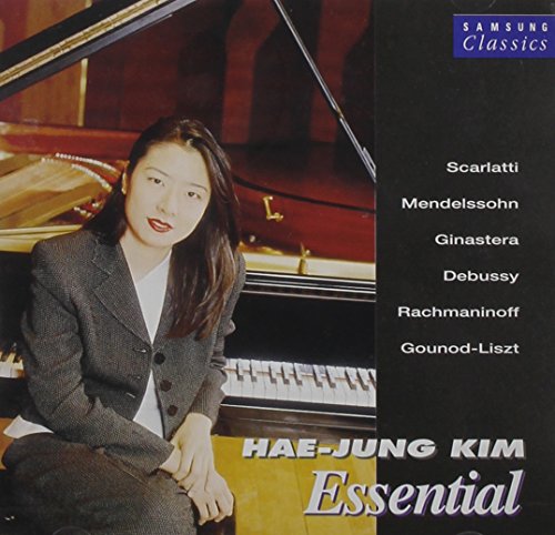 Pianist Hae-jung Kim portrait on CD cover with composers listed.