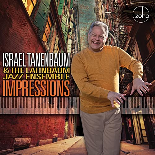 CD cover featuring Israel Tanenbaum smiling in front of a city street.