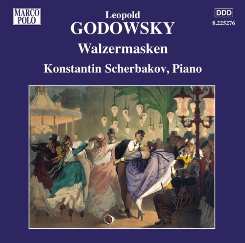 "CD cover with painting of people dancing, on a purple background."