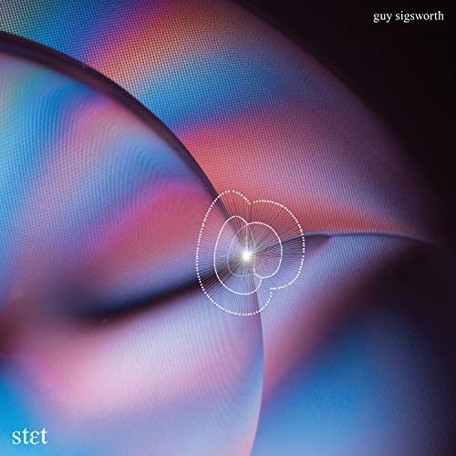 CD cover for “Stet” by Guy Sigsworth, abstract colorful design.