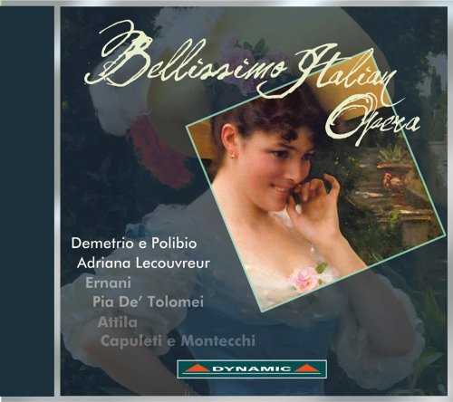 CD cover for “Bellissimo Italian Opera” featuring a portrait of a woman.