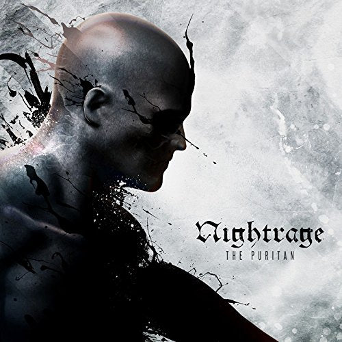CD cover: shadowed profile of a man with the band name "Nightrage".