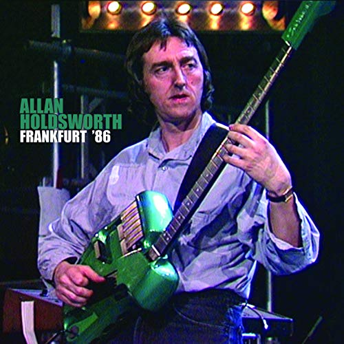 Allan Holdsworth playing a green guitar on the album cover.