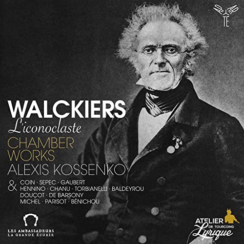 CD cover: Portrait of Alexis Walckiers, a man with curly hair.
