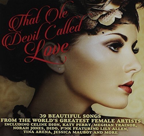 "CD cover featuring a woman's profile with floral headpiece and red script title."