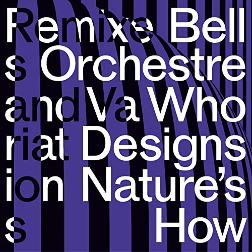 Album cover for Bell Orchestre’s “Who Designs Nature’s How” with purple stripes.