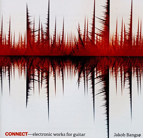 "CD cover with red and black sound wave design on white background, 'CONNECT' in red."