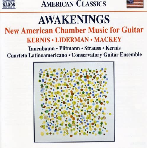 CD cover for “Awakenings,” new American chamber music for guitar.