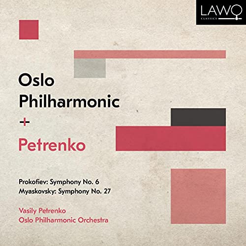 CD cover with red and black text on beige background, featuring geometric shapes.
