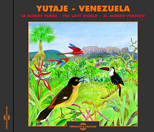 CD cover: tropical birds and plants against a mountainous landscape.