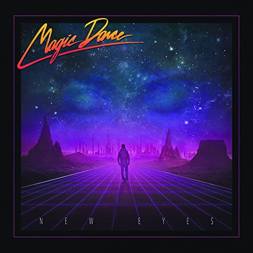 CD cover: starry nightscape with a lone figure on a grid road.
