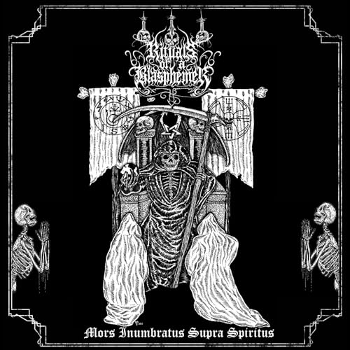 Black and white album cover with skeletal figures and ornate, dark imagery.