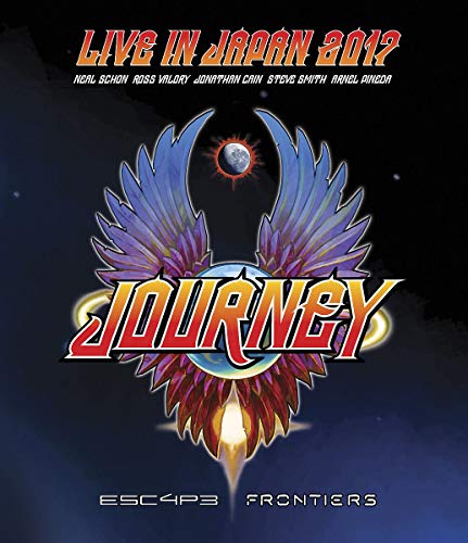 Blu-ray cover for Journey’s “Escape & Frontiers Live In Japan 2012” concert.