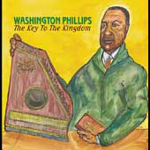 "Album cover art featuring a man holding a book and a musical instrument."