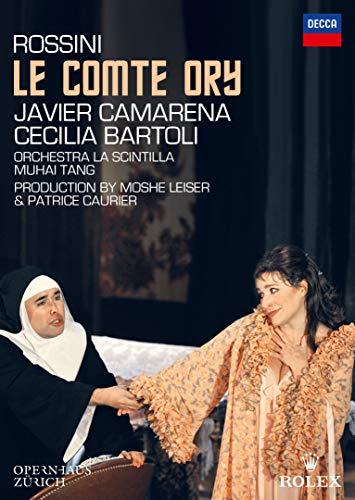 DVD cover for Rossini’s "Le Comte Ory" opera featuring performers in costume.