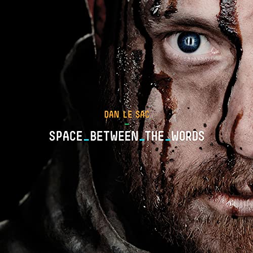 CD cover for Dan Le Sac’s “Space Between The Words” with a textured portrait.