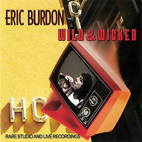Eric Burdon album cover: yellow background, TV displaying a singer.