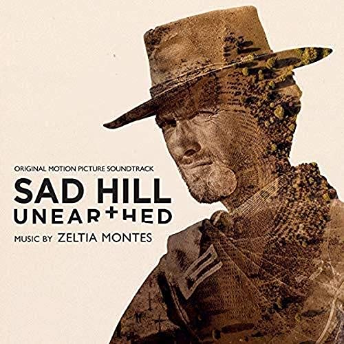 CD cover for "Sad Hill Unearthed" featuring a weathered cowboy portrait.