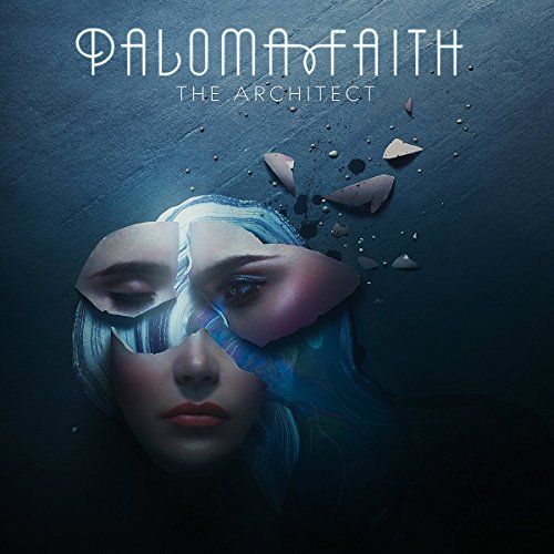 Paloma Faith album cover, fractured portrait with blue tones and debris.