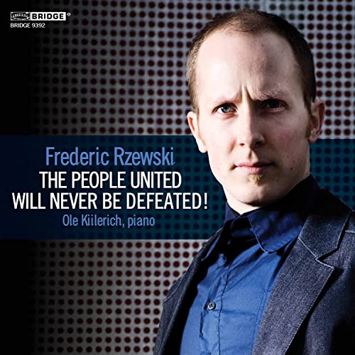CD cover featuring pianist Ole Kiilerich and text by Frederic Rzewski.