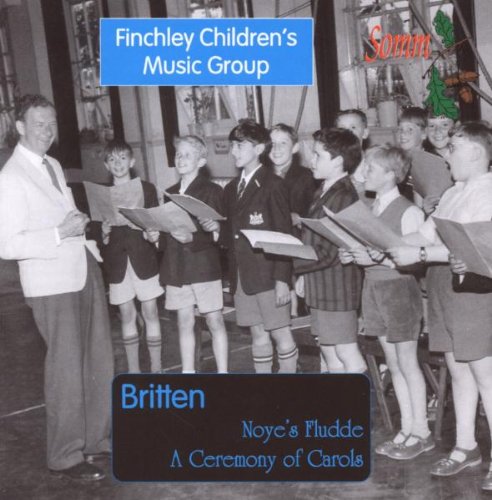 CD cover featuring a group of children and a man with sheet music.