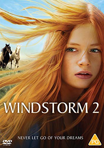 DVD cover featuring a young girl with flowing red hair and horses in the background.