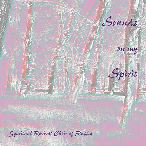 CD cover with purple text on a faded forest background image.